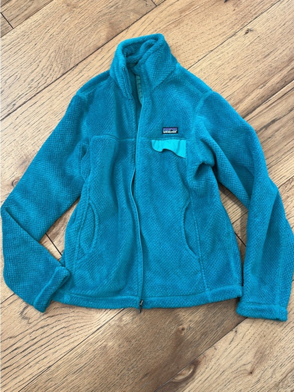 Patagonia Teal Zip-Up Fleece Jacket